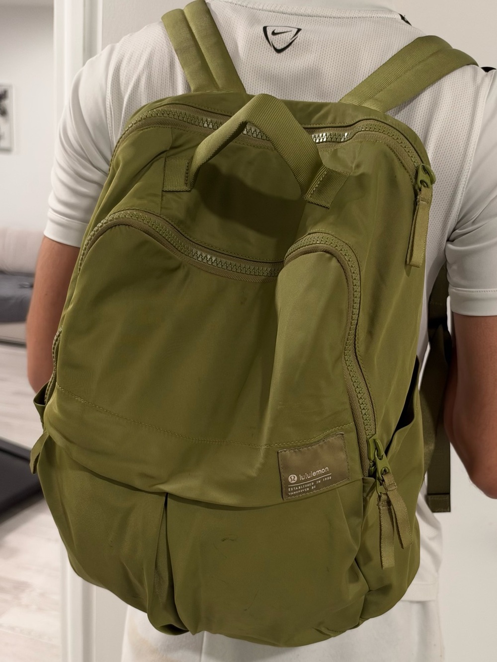 Lululemon Olive Green Daily Multi-Pocket Backpack